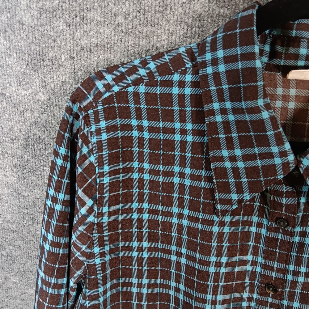 Levi's Flannel Shirt Black Plaid Jasper The Everyday Embroidered Logo Button Up - Picture 6 of 16